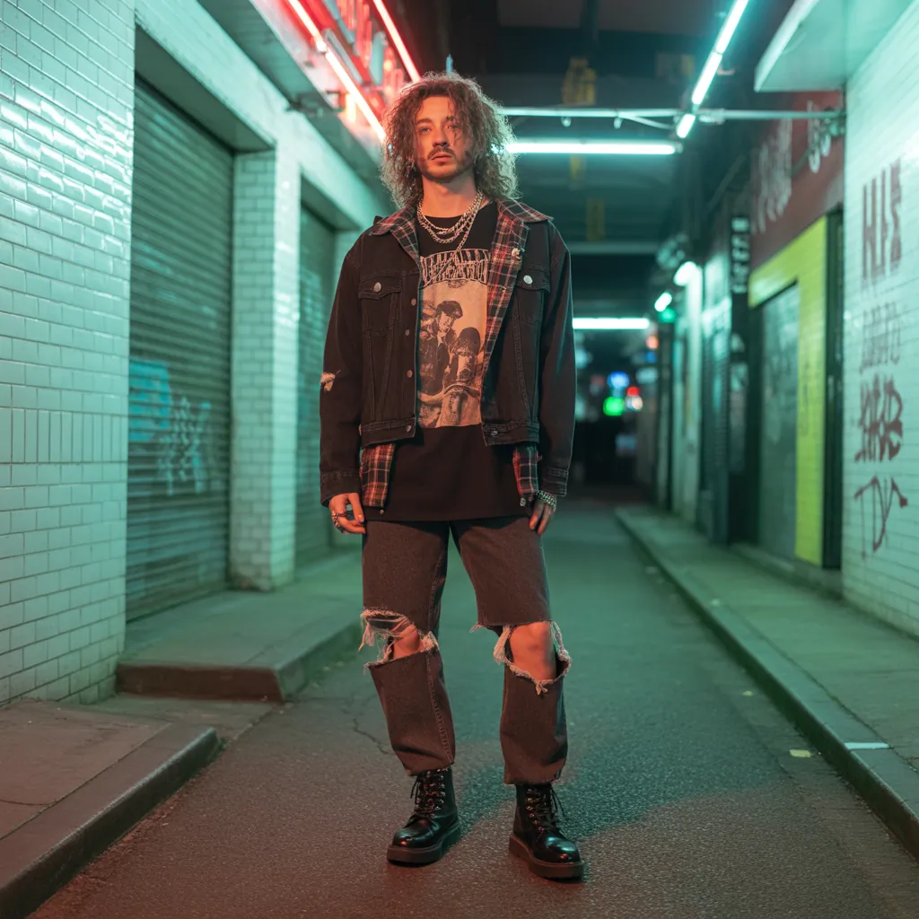 edgy grunge outfits men