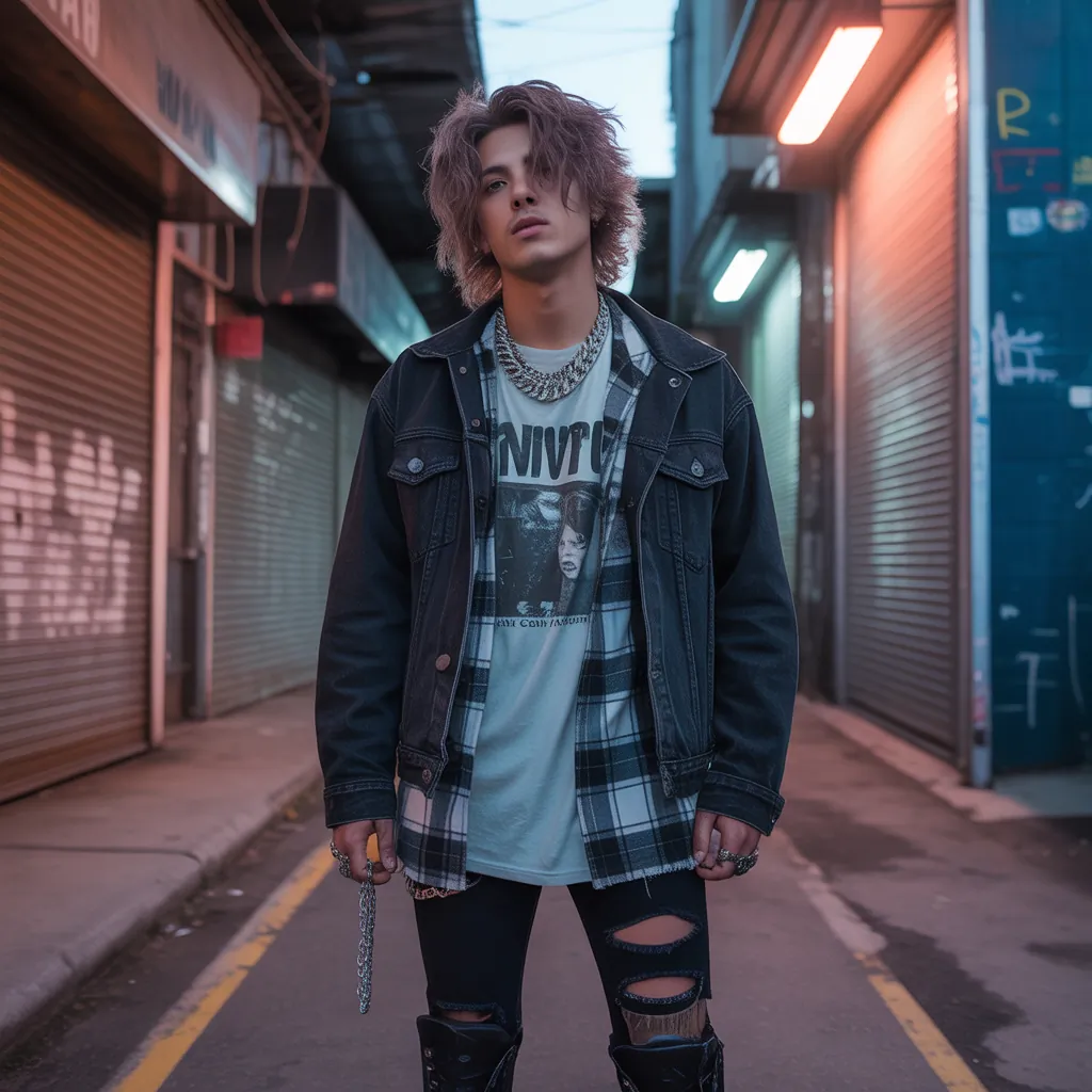 edgy grunge outfits men