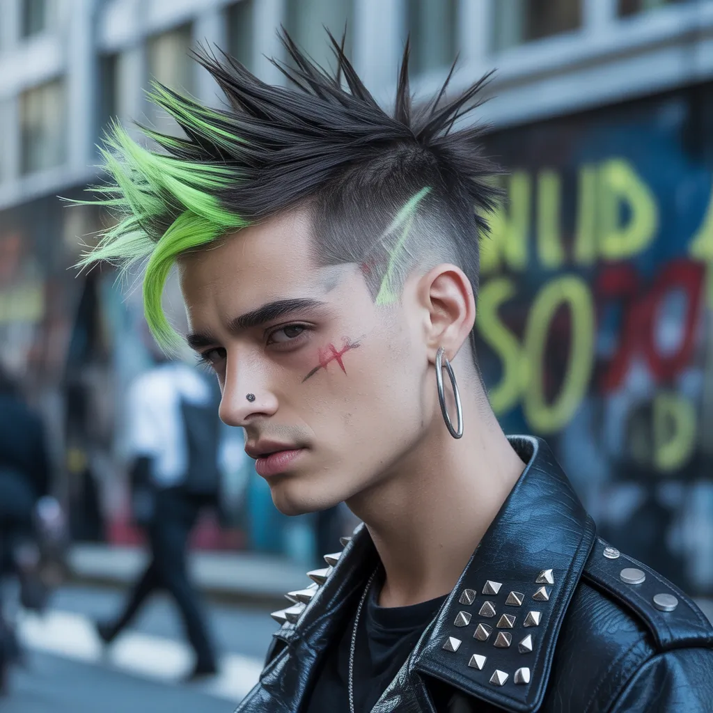 edgy mens punk hair styles for the brave