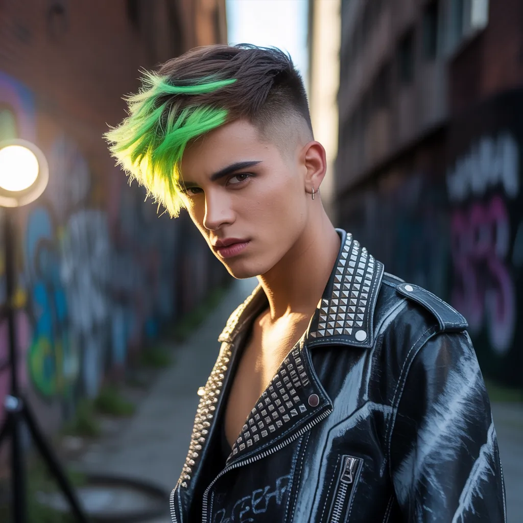 edgy mens punk hair styles for the brave
