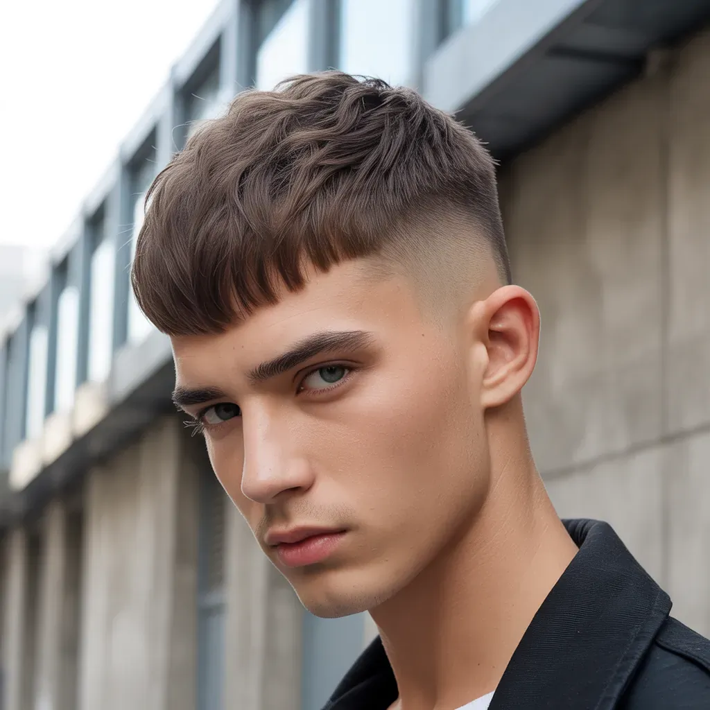 effortless crop haircut men