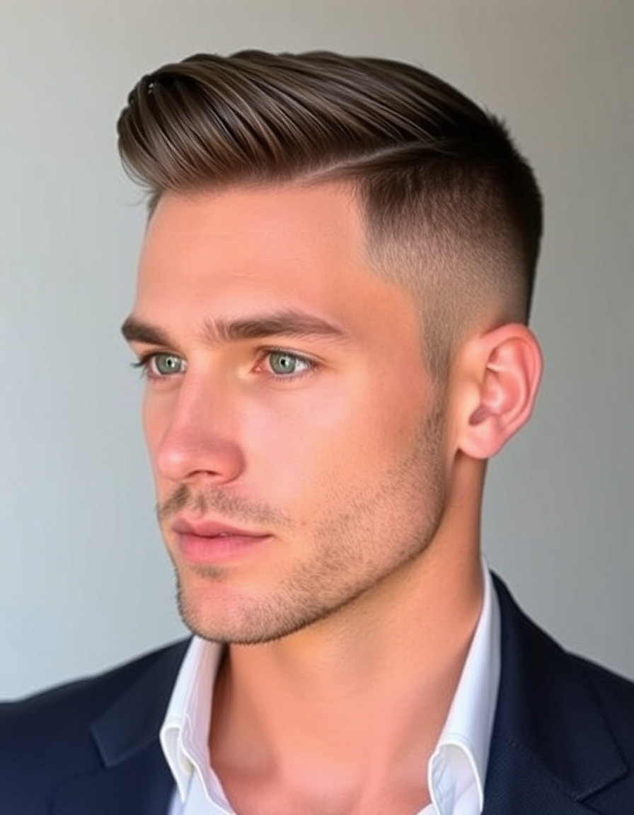 effortless crop haircut men