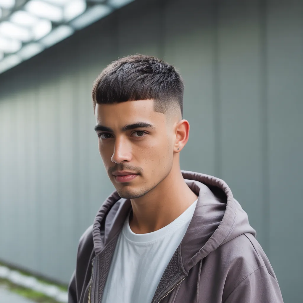 effortless crop haircut men