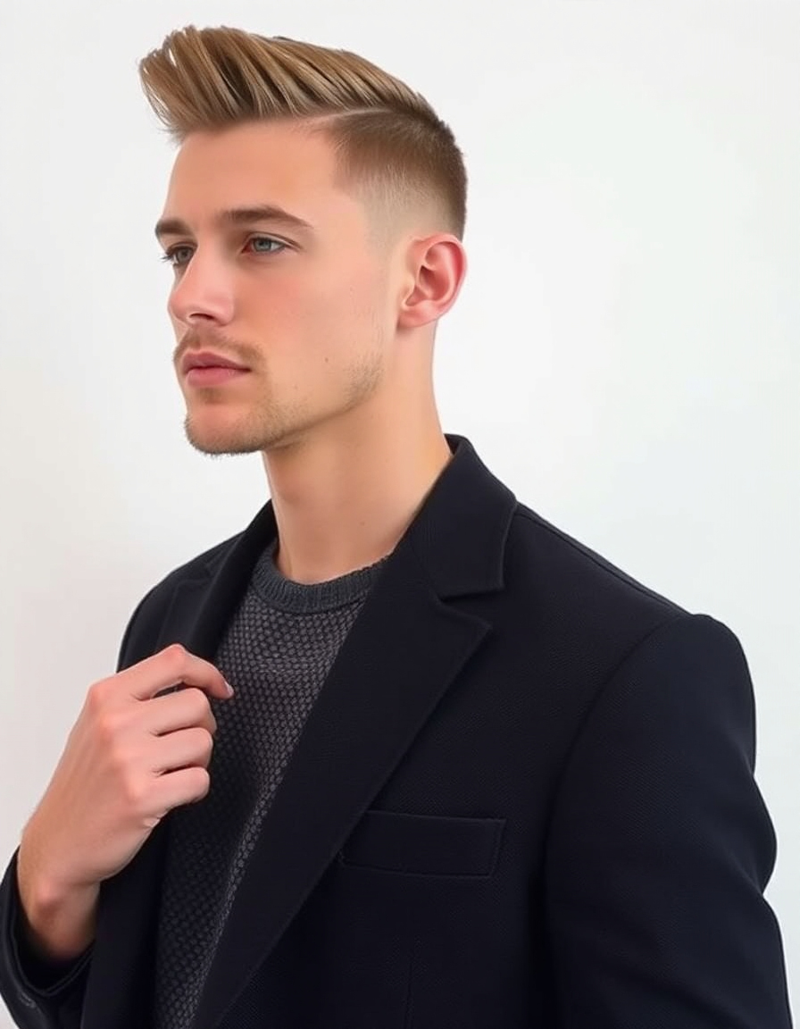 effortless crop haircut men