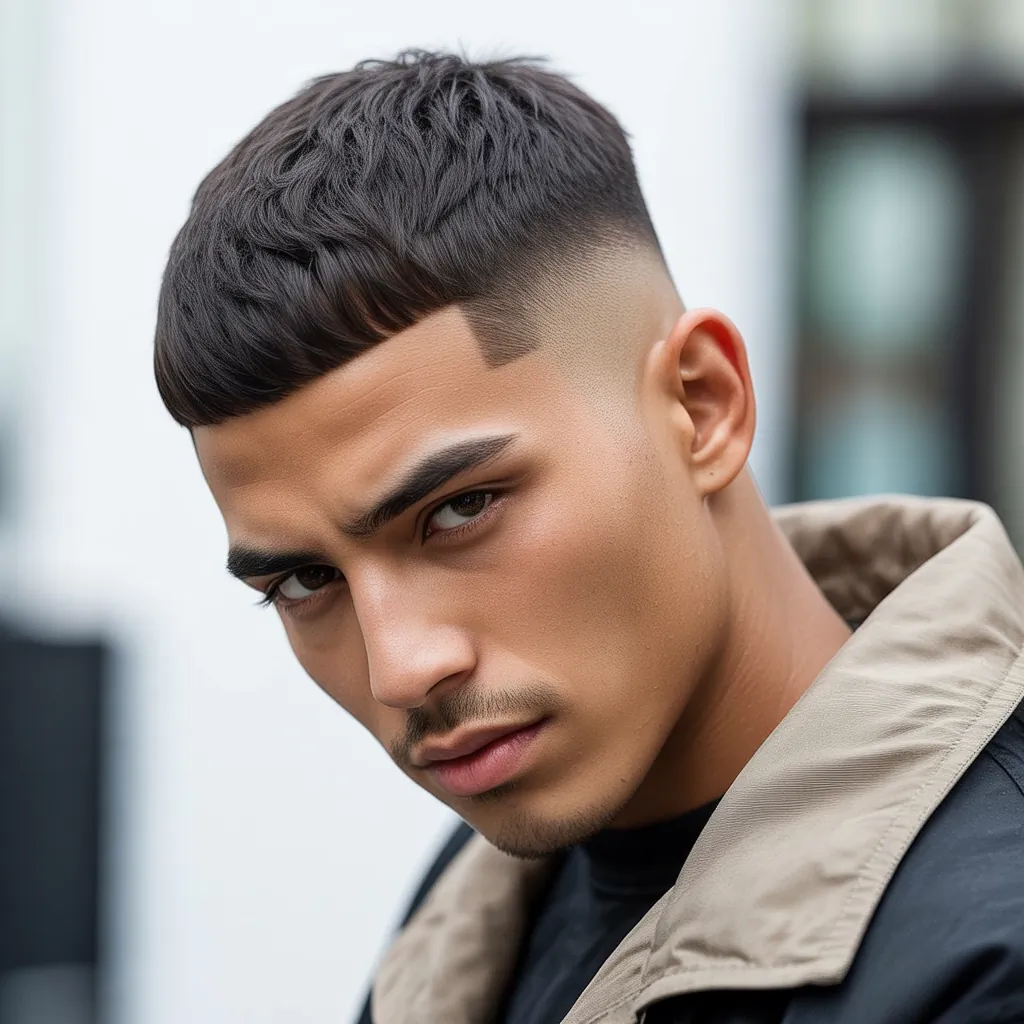effortless crop haircut men
