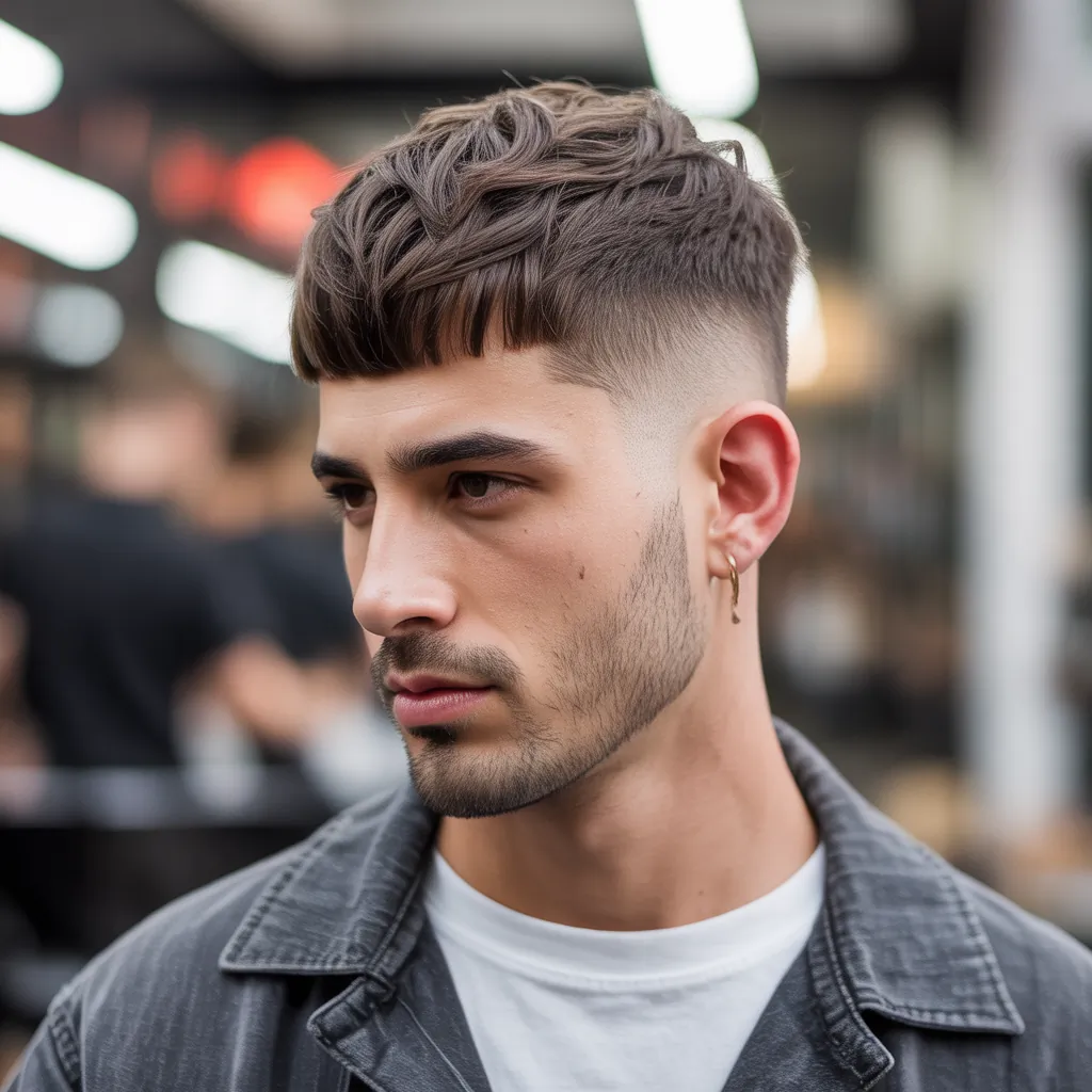 effortless crop haircut men