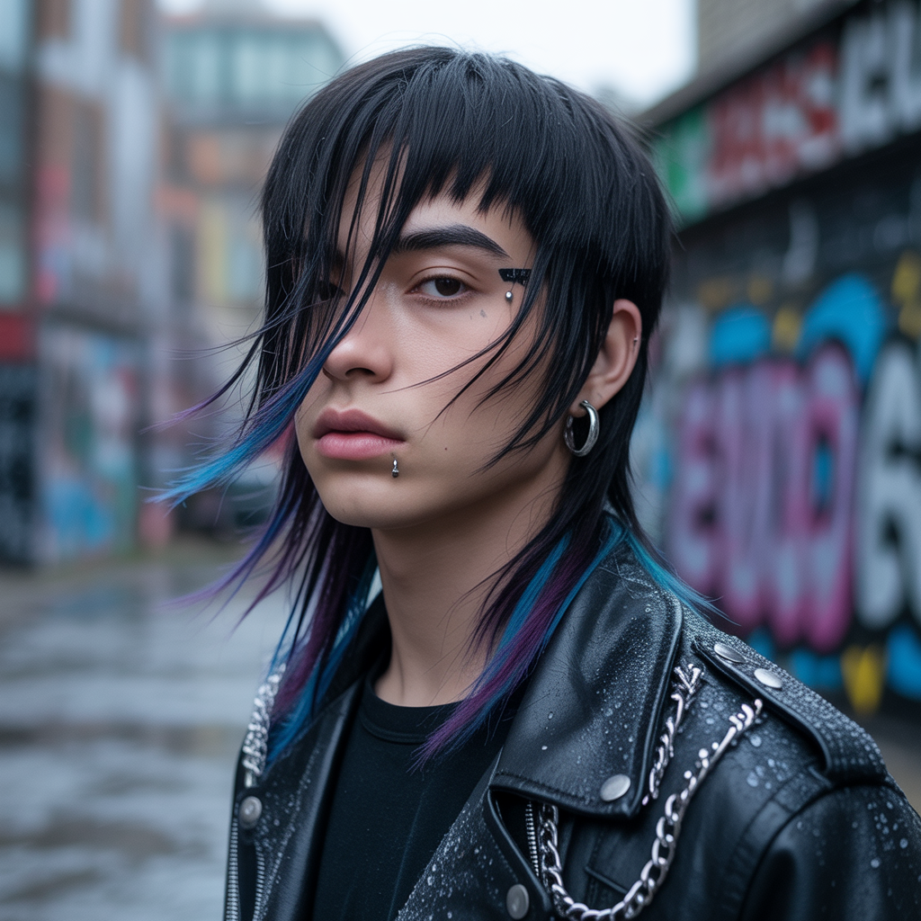 emo hairstyles men
