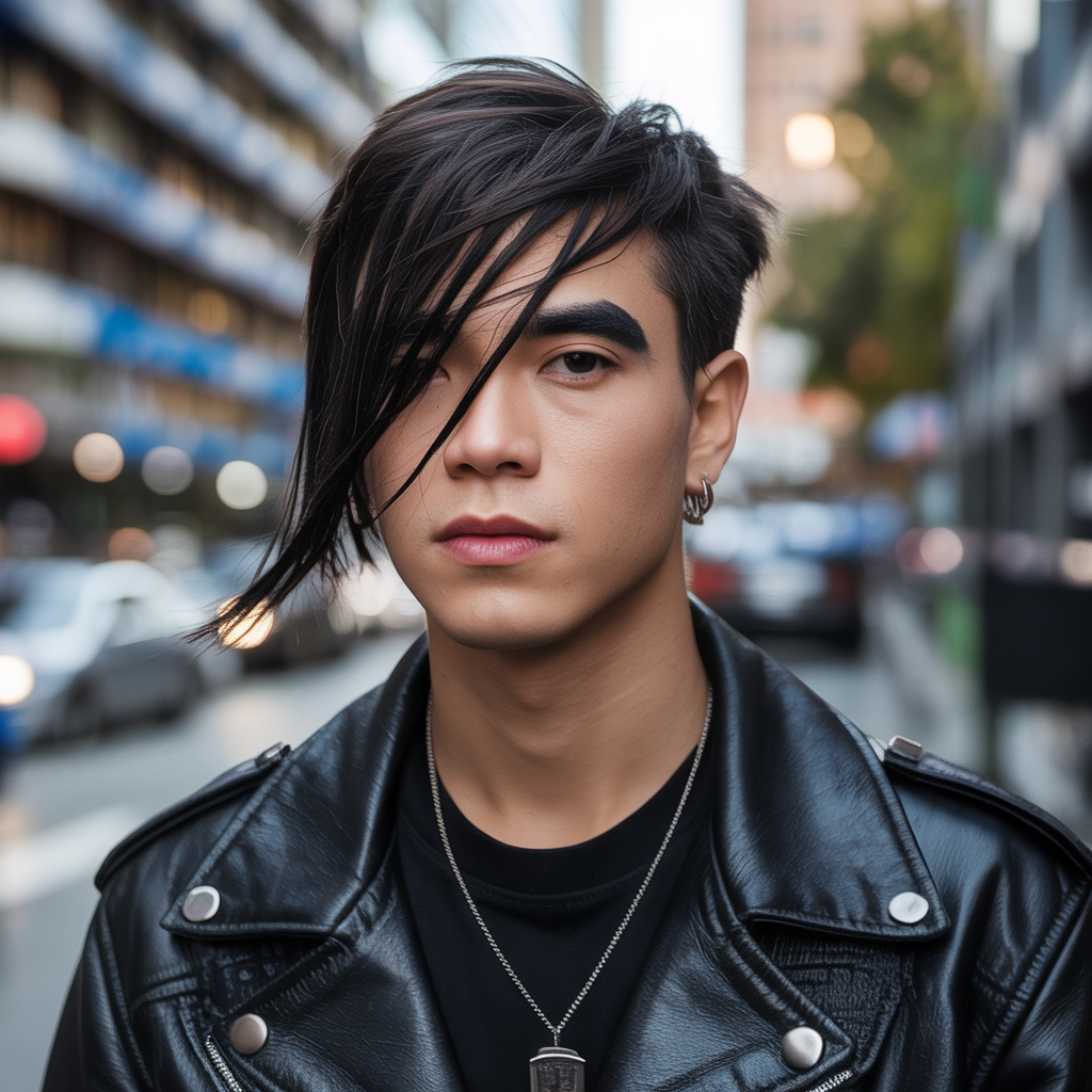 emo hairstyles men