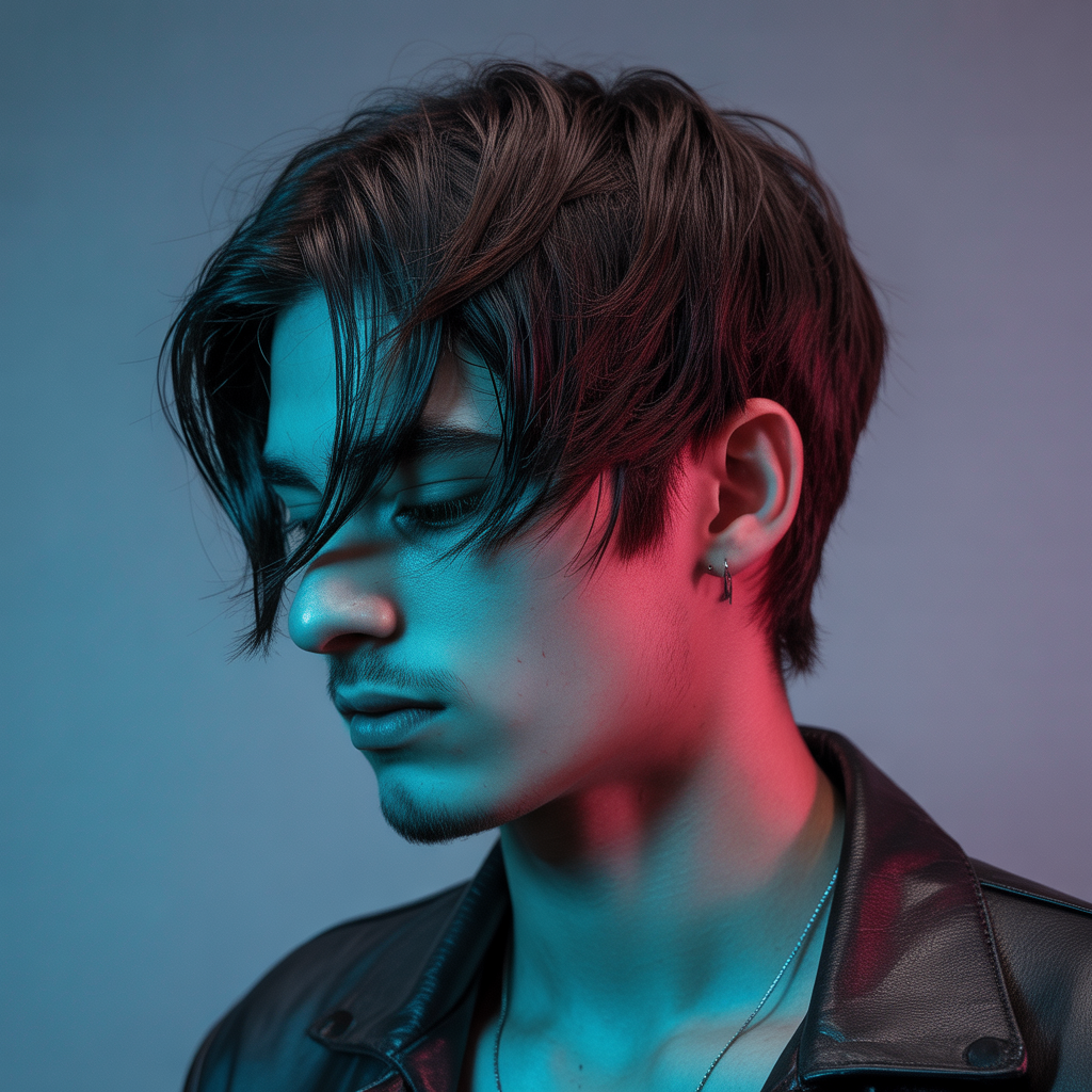 emo hairstyles men