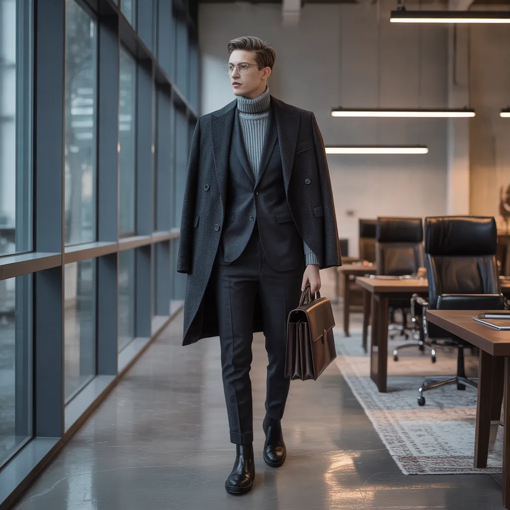 essential winter work outfits for men