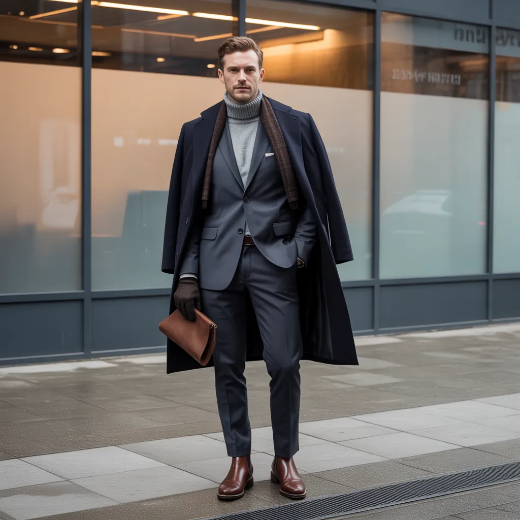 essential winter work outfits for men