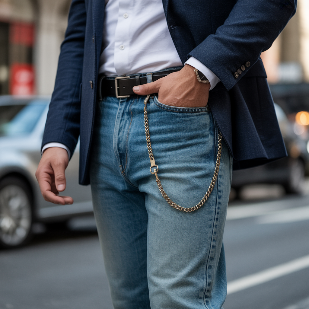 everything you need to know about wearing wallet chains