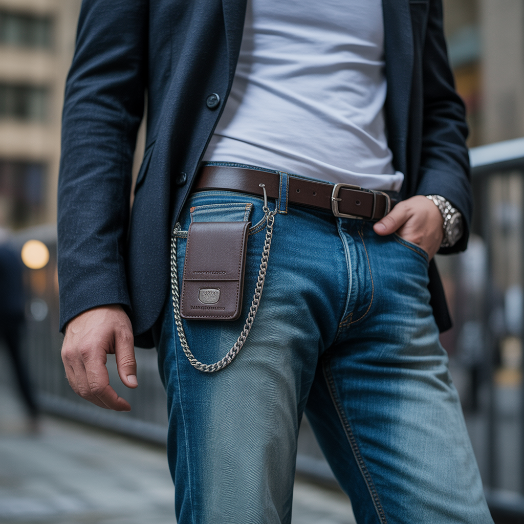 everything you need to know about wearing wallet chains