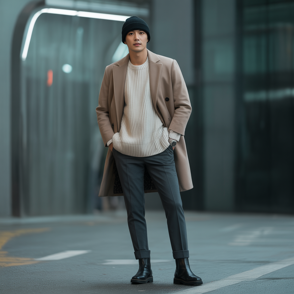 explore korean mens winter outfit ideas