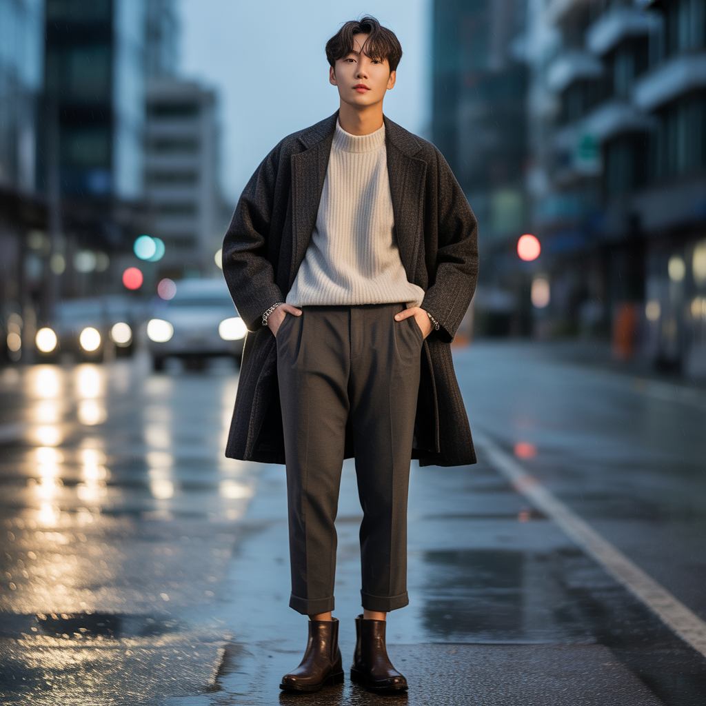 explore korean mens winter outfit ideas