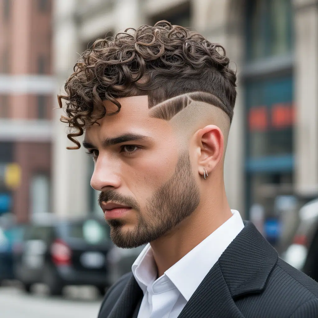 fade haircut ideas for curly hair