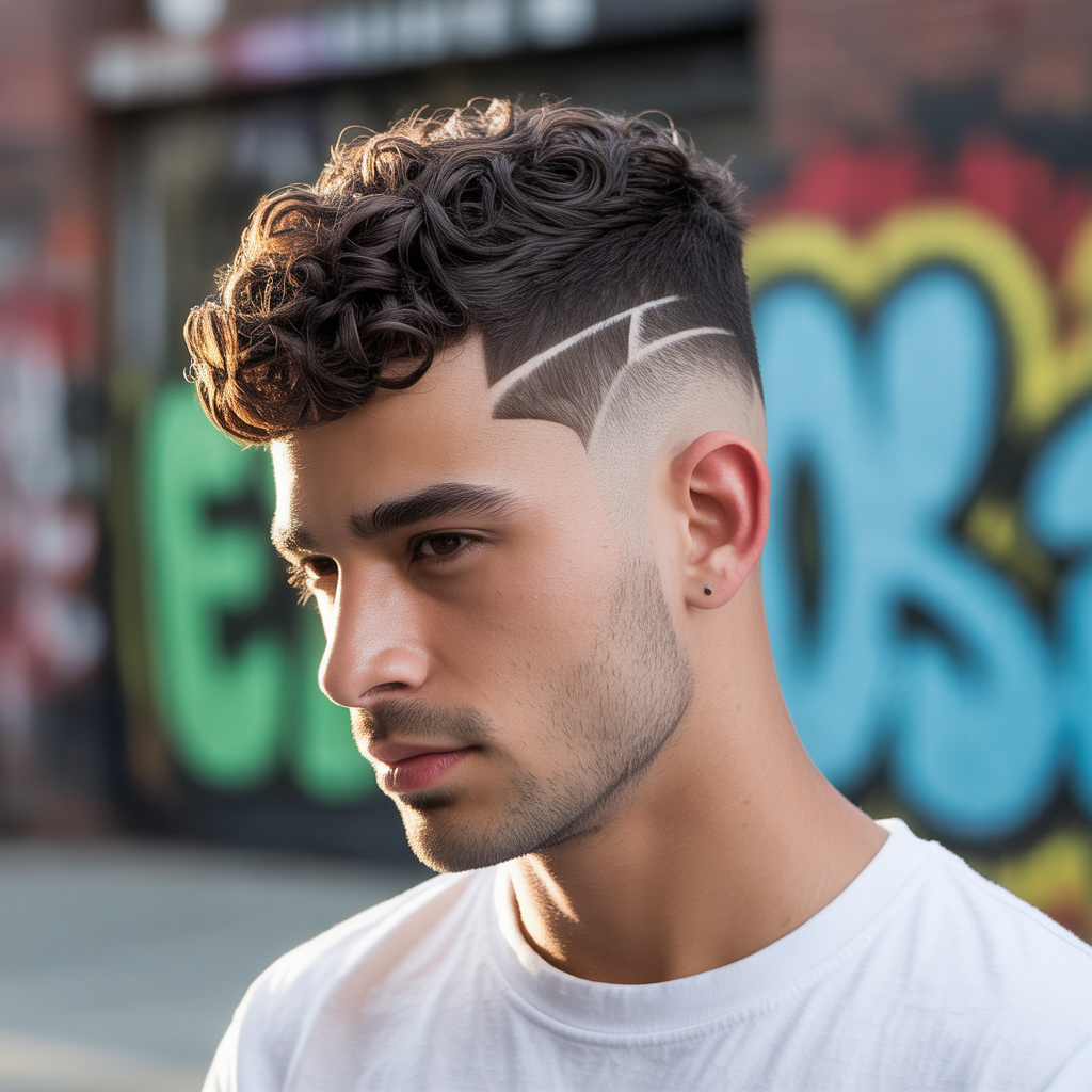 fade haircut ideas for curly hair