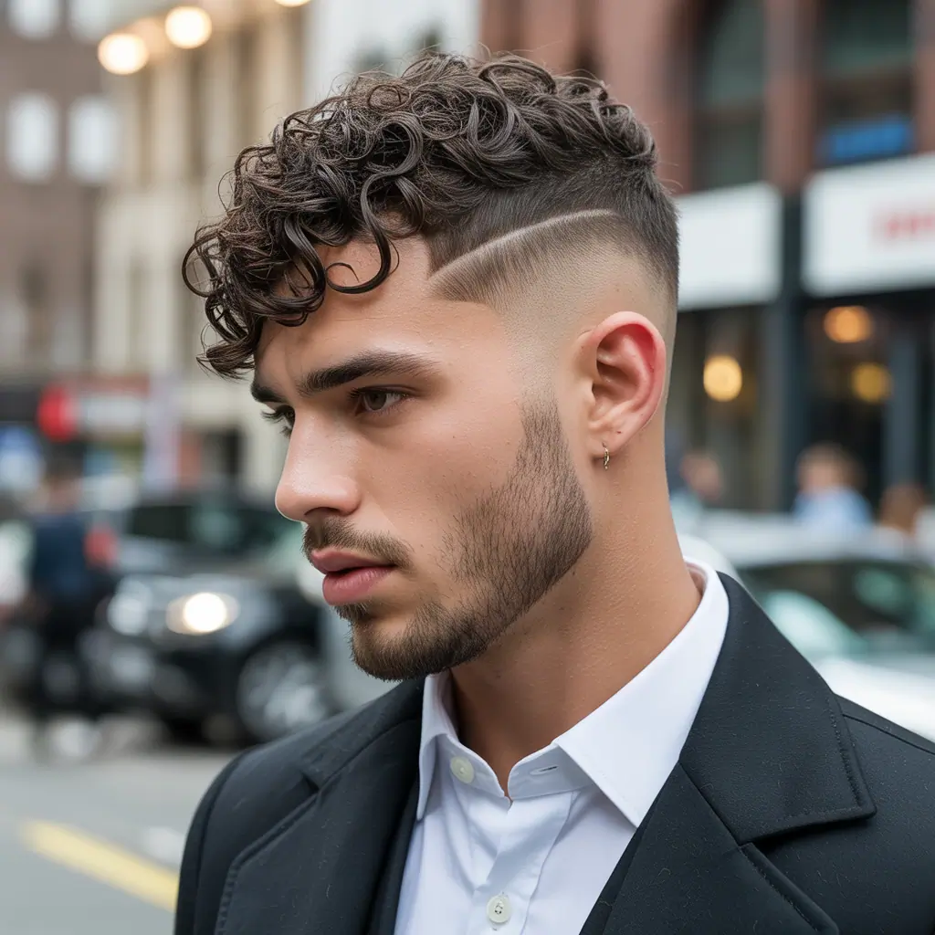 fade haircut ideas for curly hair