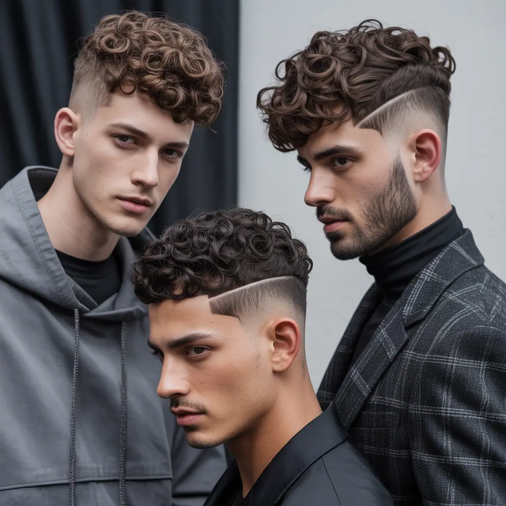 fade haircut ideas for curly hair