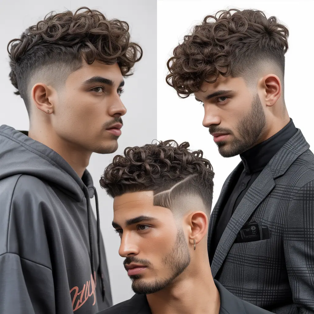 fade haircut ideas for curly hair