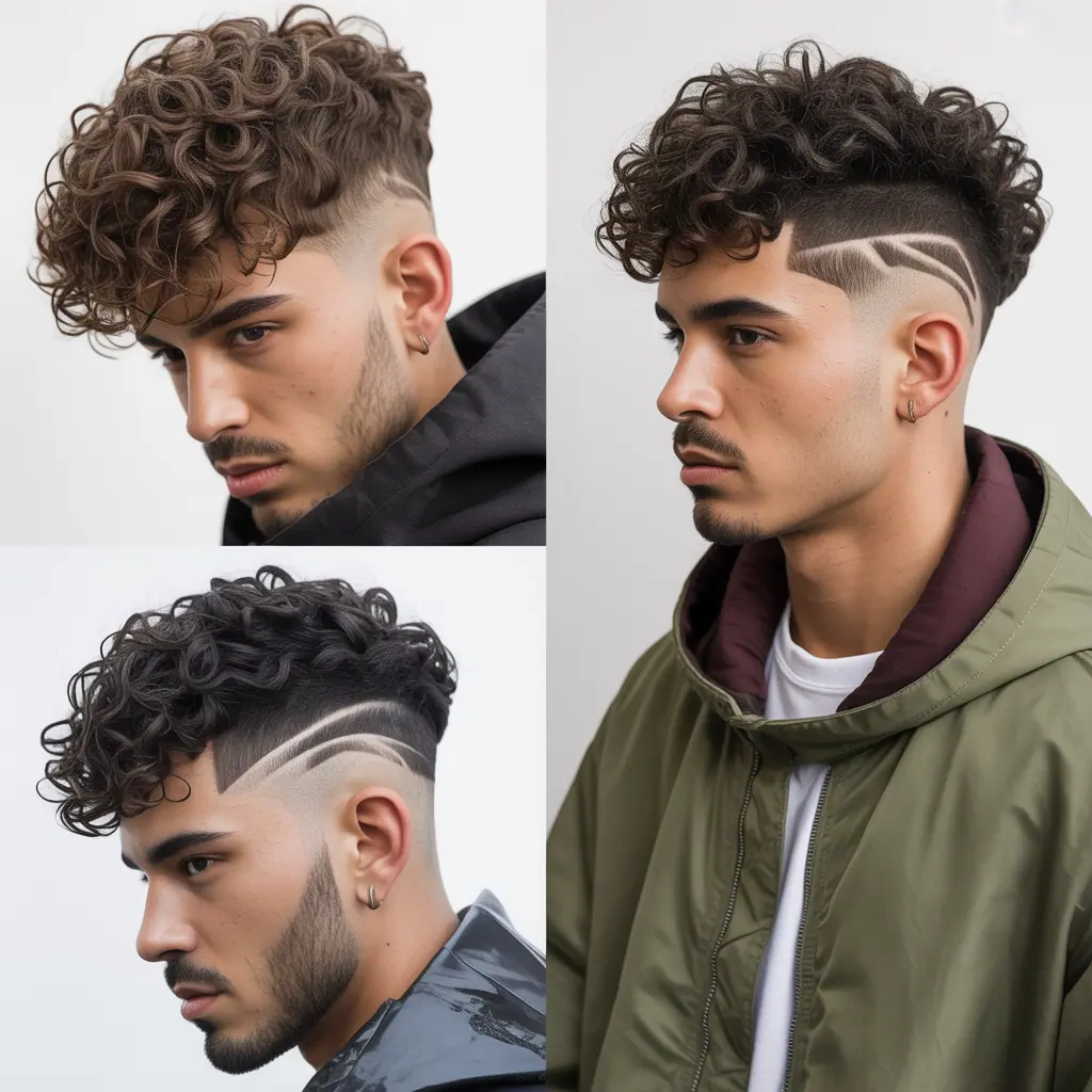 fade haircut ideas for curly hair