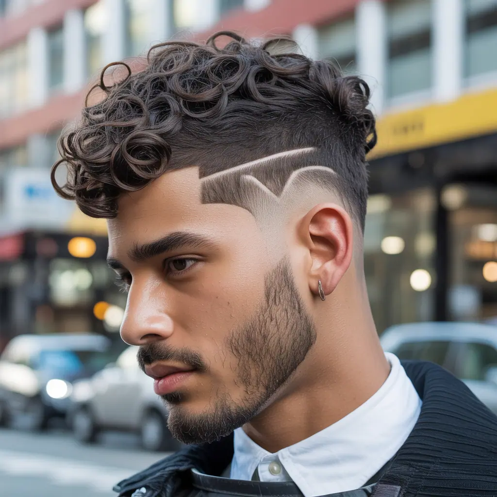 fade haircut ideas for curly hair