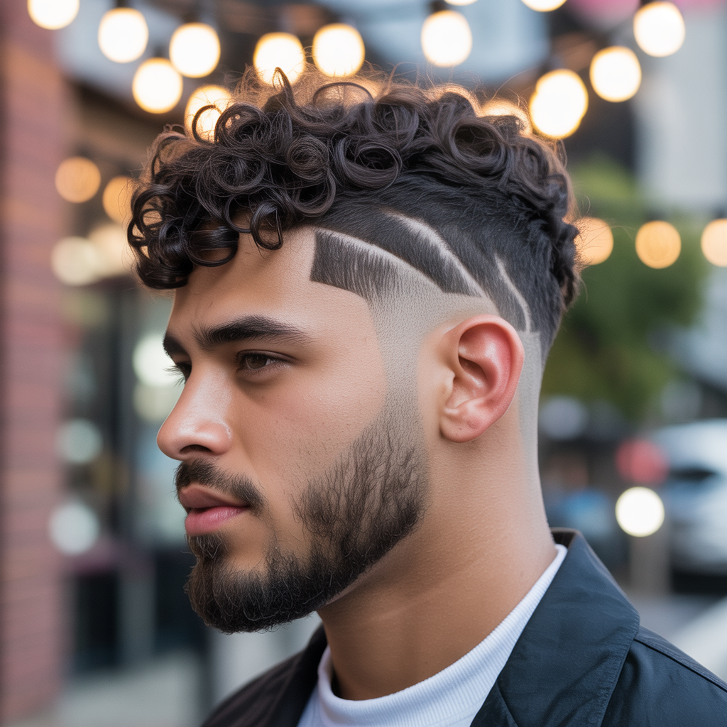 fade haircut ideas for curly hair