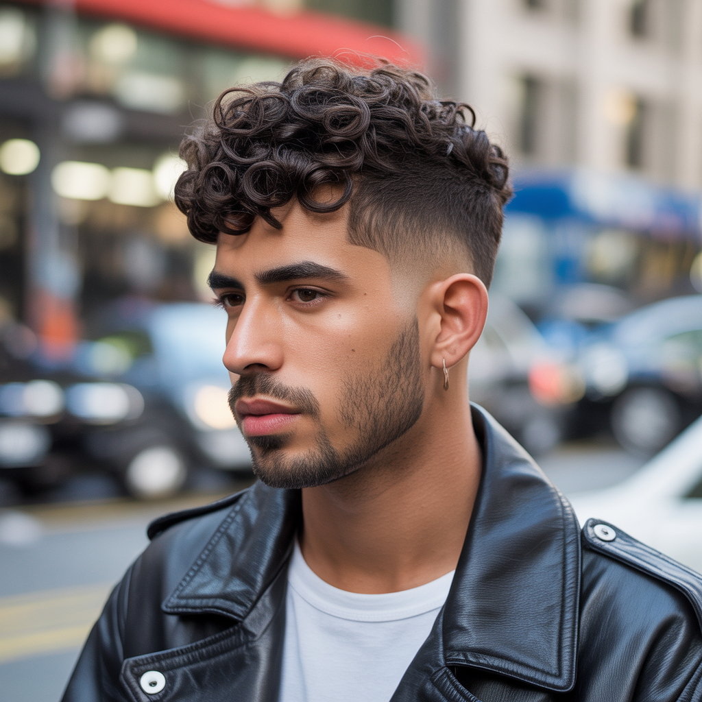fade haircut ideas for curly hair