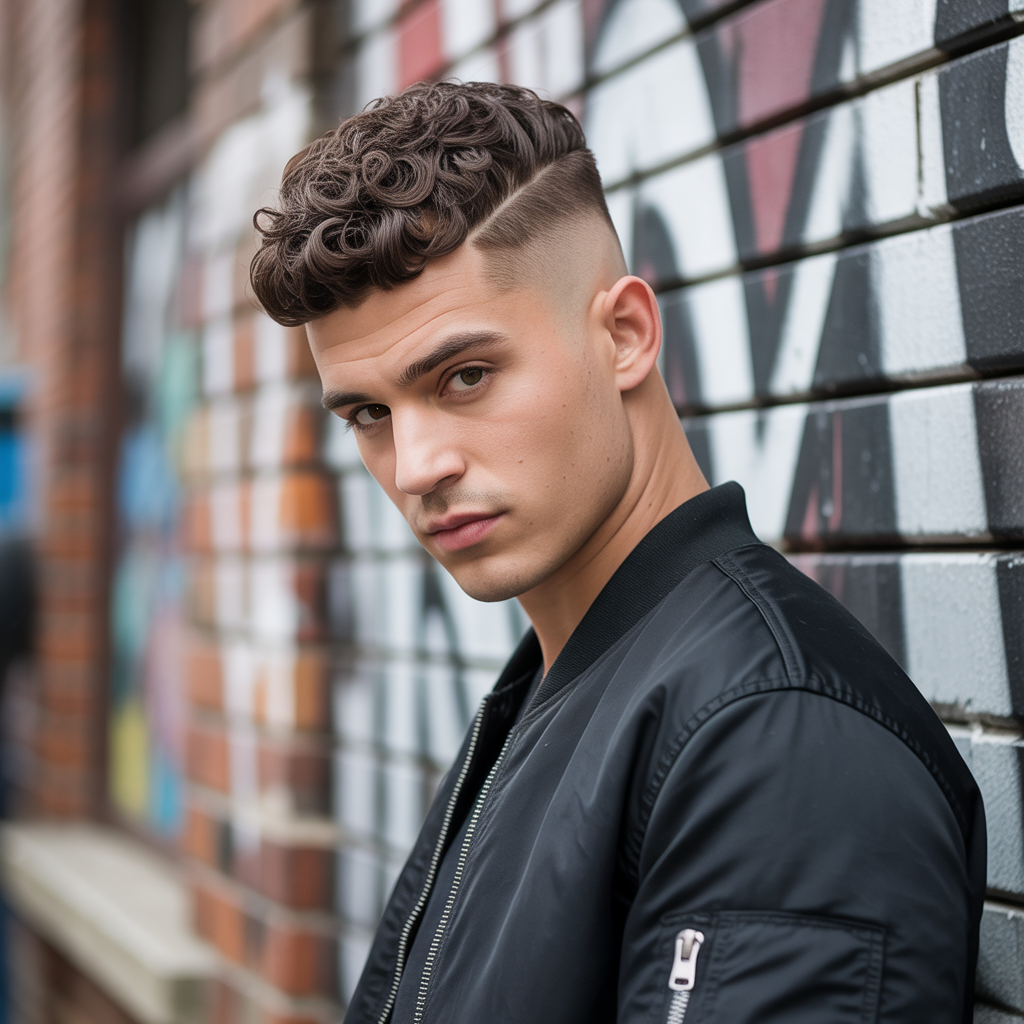 fade haircut ideas for curly hair