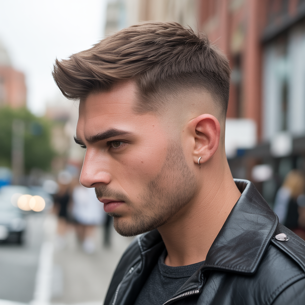 fade haircut ideas with long hair on top