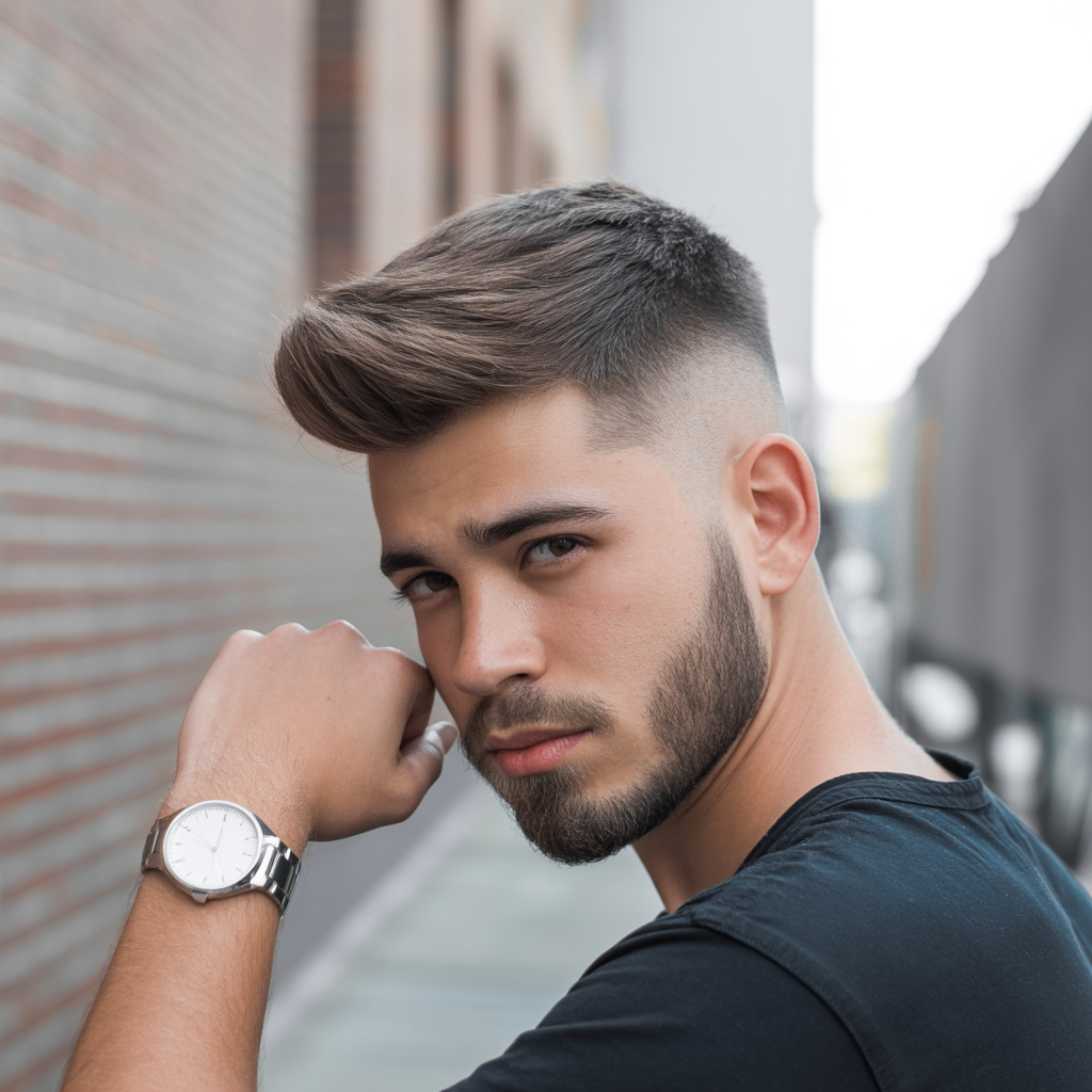 fade haircut ideas with long hair on top