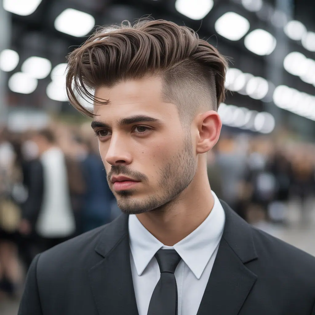 fade haircut ideas with long hair on top