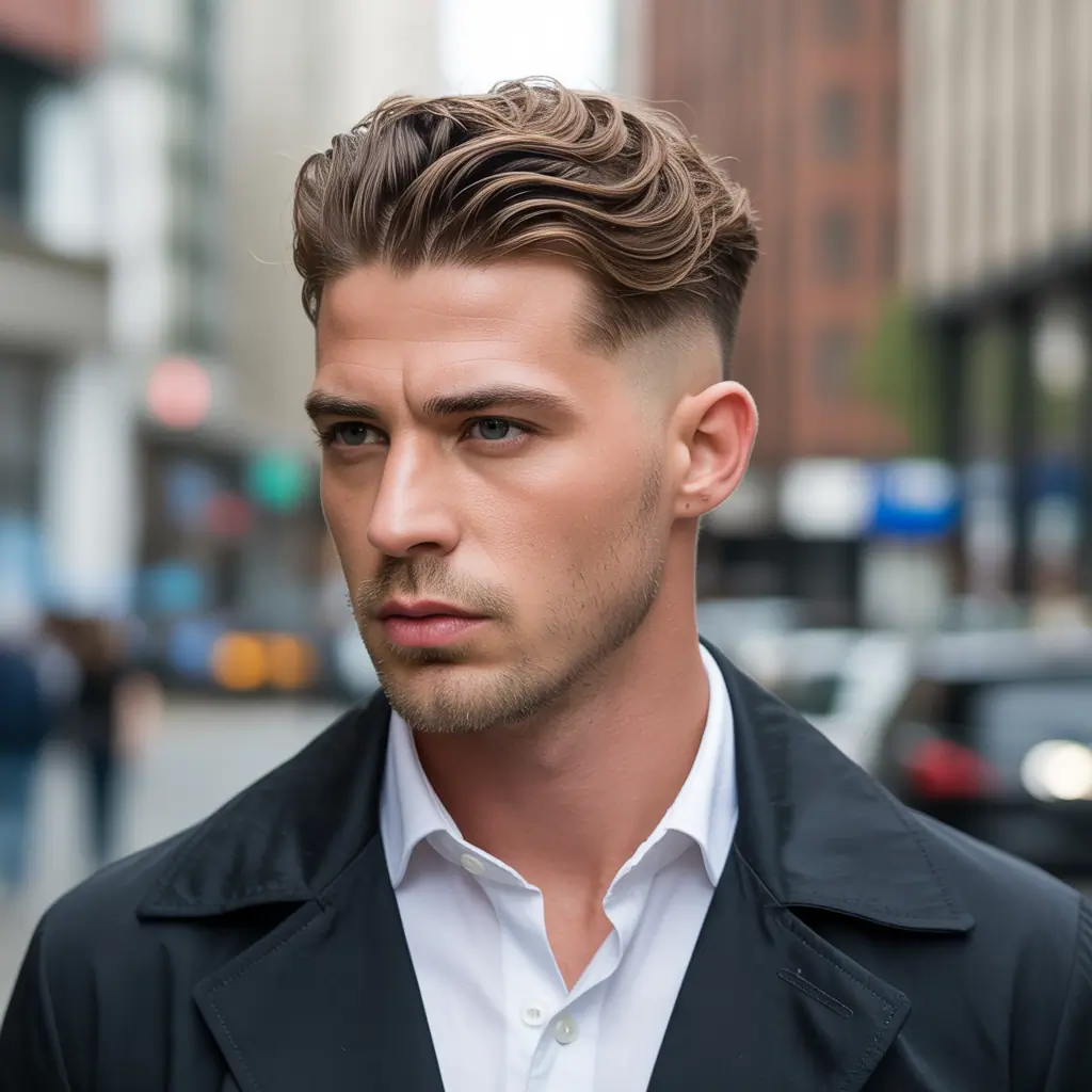 fade haircut ideas with long hair on top