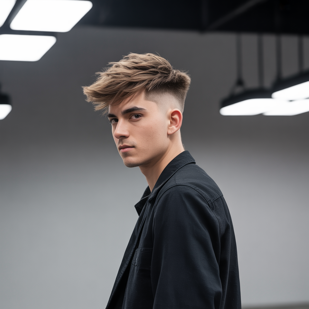 fade haircut ideas with long hair on top