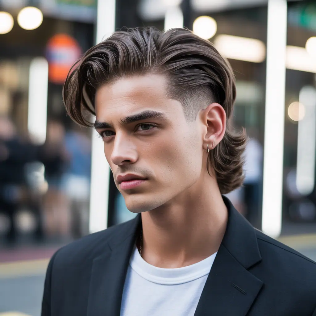 fade haircut ideas with long hair on top