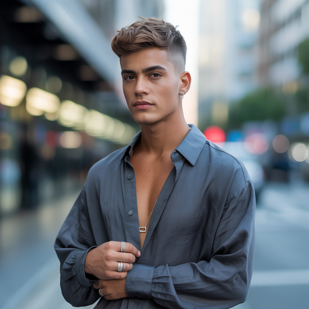 fade haircut ideas with long hair on top