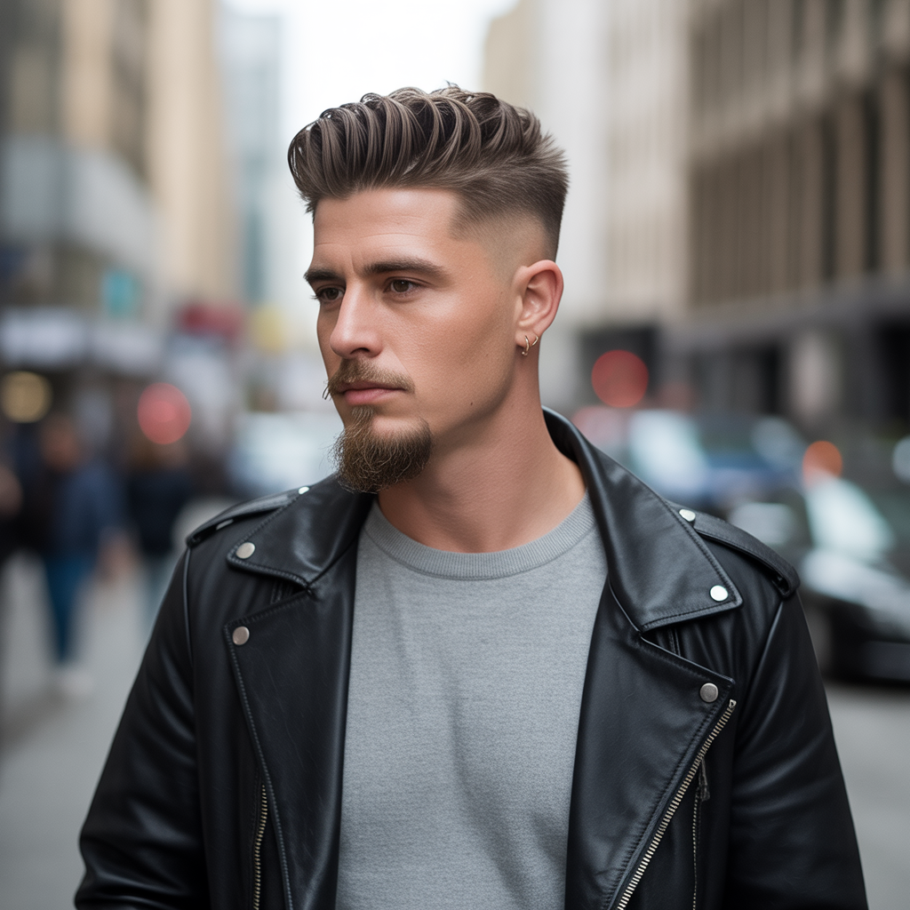 fade haircut with goatee ideas