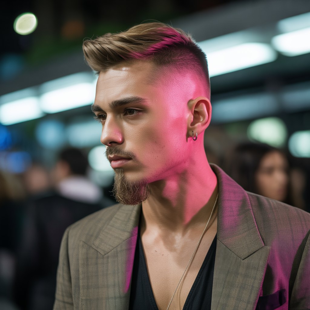 fade haircut with goatee ideas