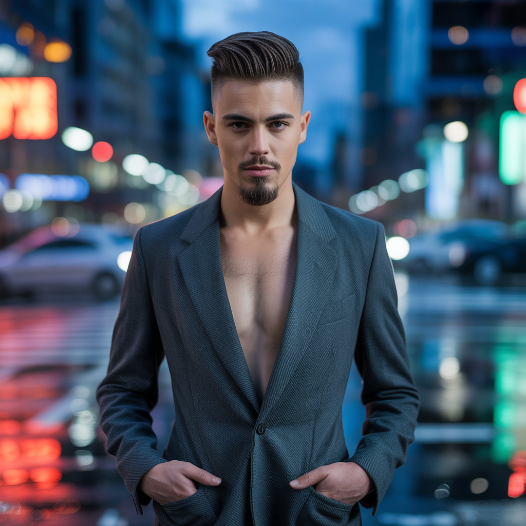 fade haircut with goatee ideas