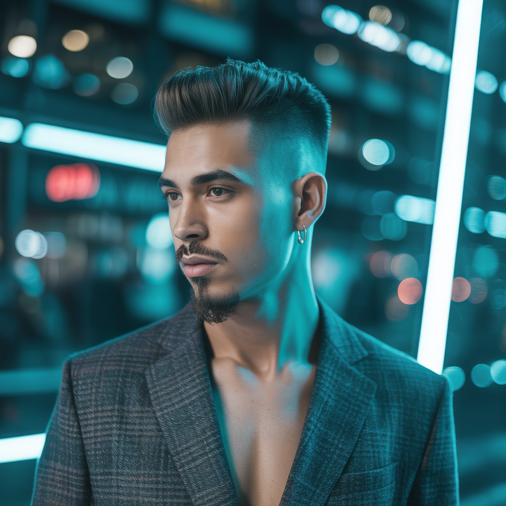 fade haircut with goatee ideas