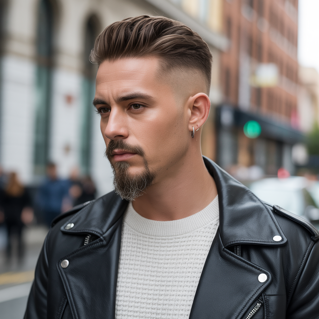 fade haircut with goatee ideas