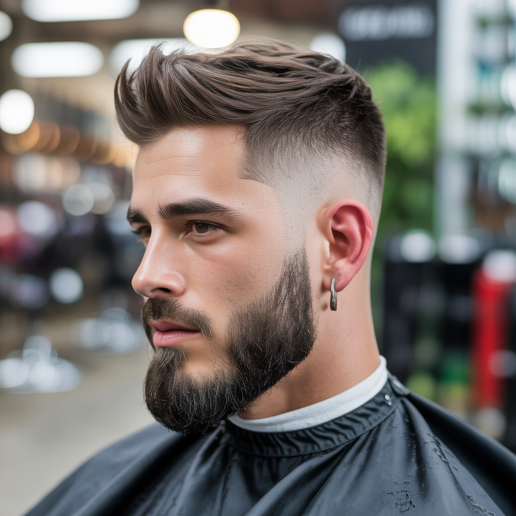 fade haircut with goatee ideas