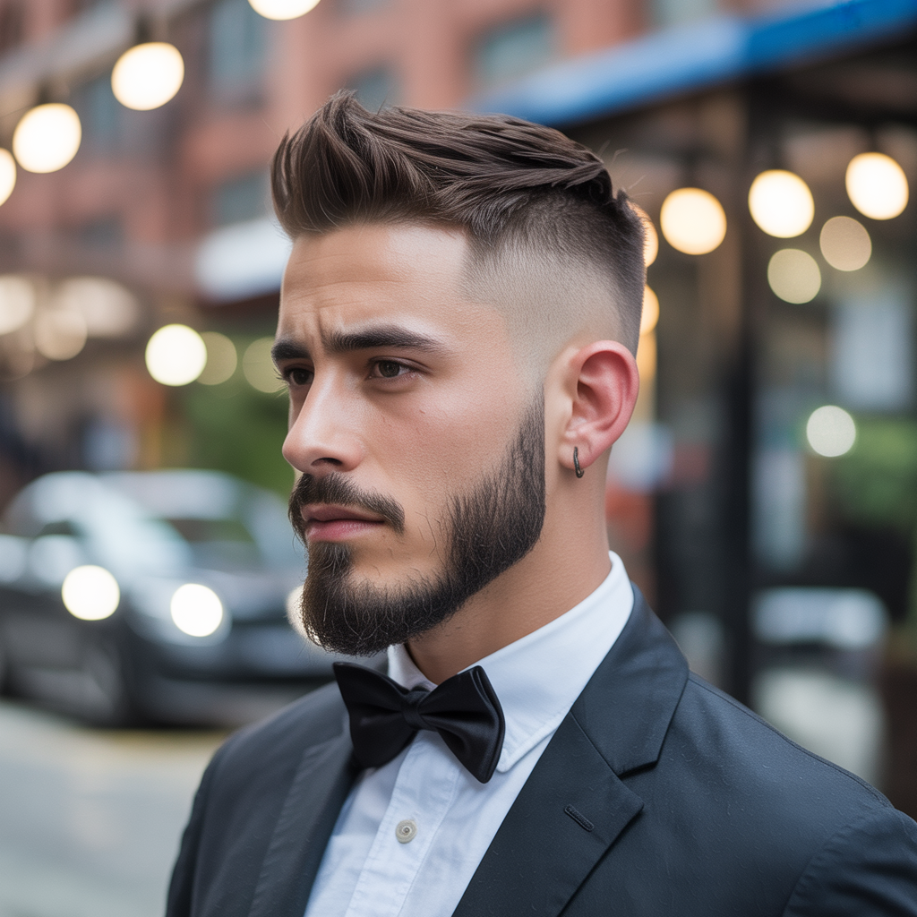 fade haircut with goatee ideas