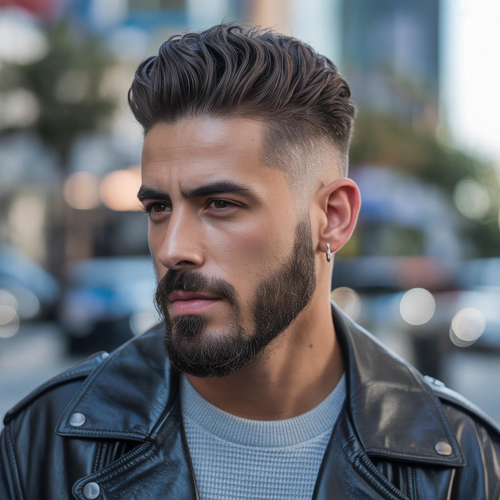 fade haircut with goatee ideas