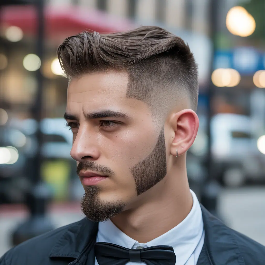 fade haircut with goatee ideas