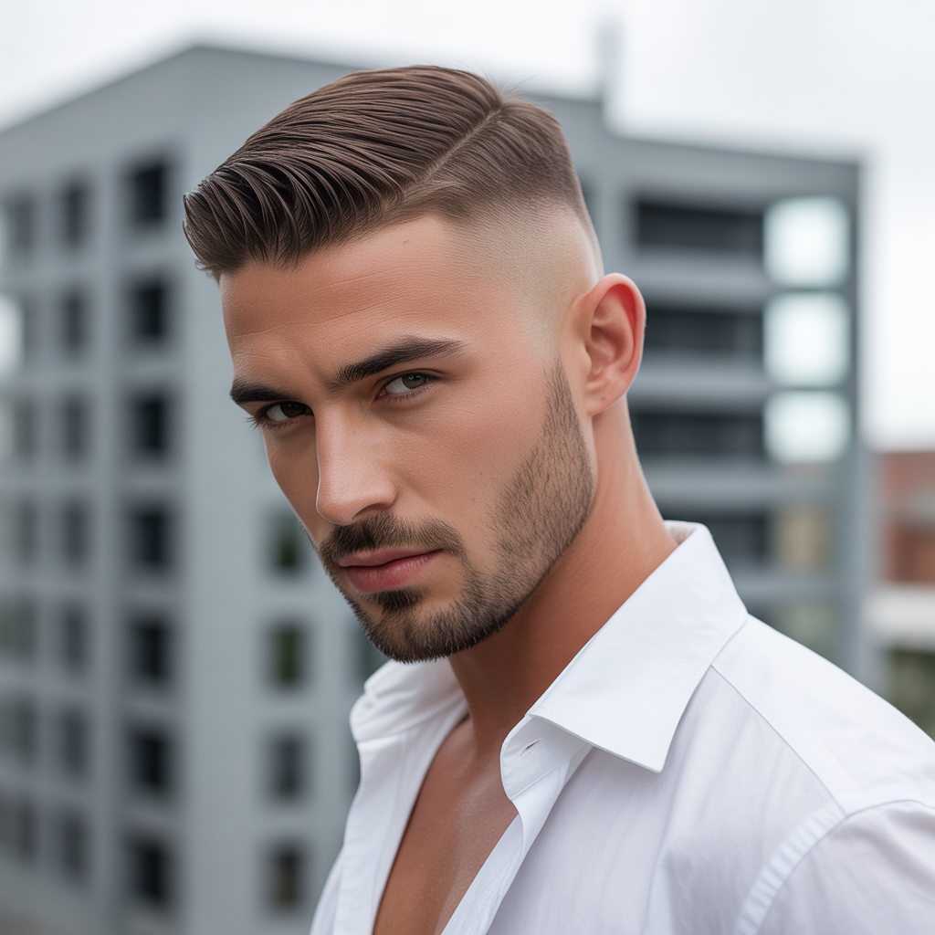 fade haircut with goatee ideas