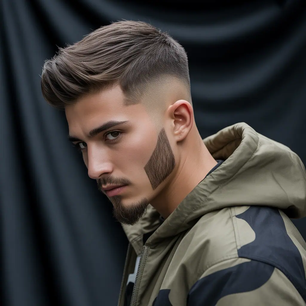 fade haircut with goatee ideas