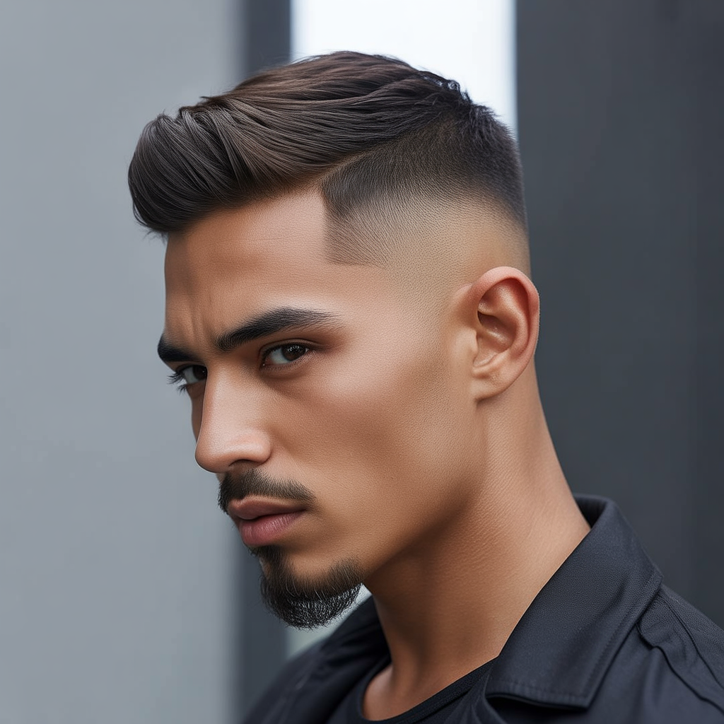 fade haircut with goatee ideas