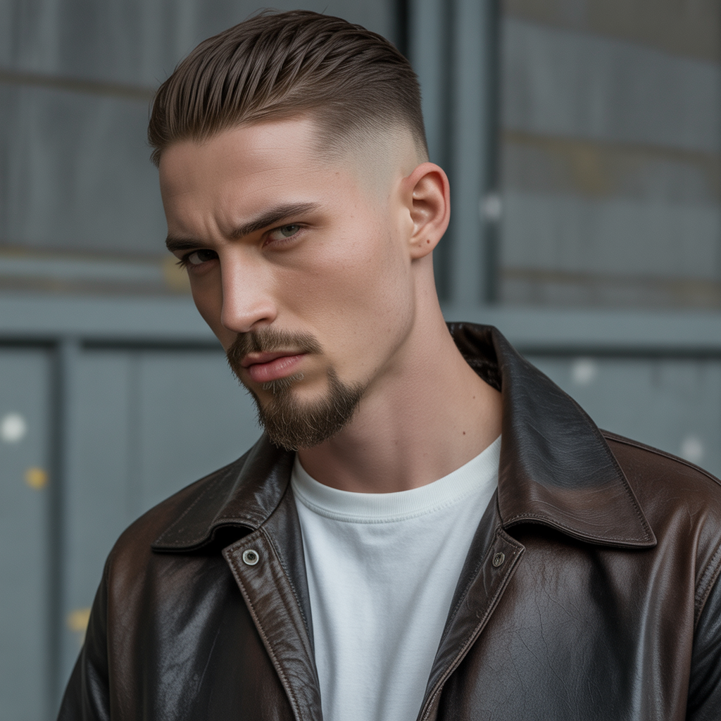 fade haircut with goatee ideas
