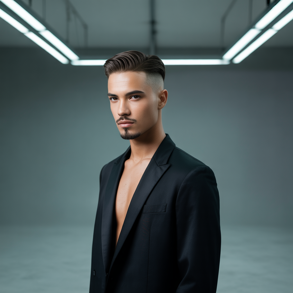 fade haircut with goatee ideas